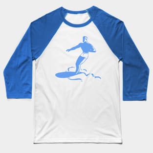 Retro Surfer Dude (Solid Graphic Version) Baseball T-Shirt